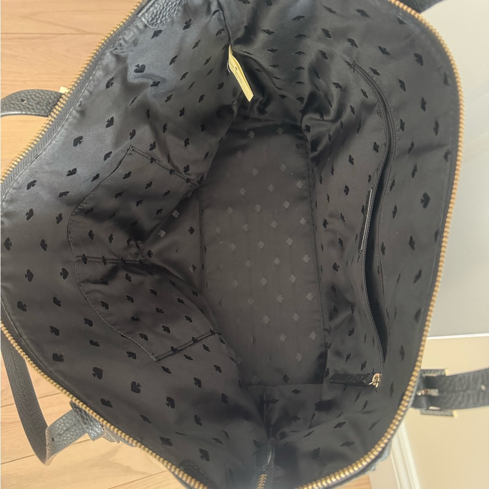 Kate Spade Black Pebbled Leather Tote - Picture 4 of 12
